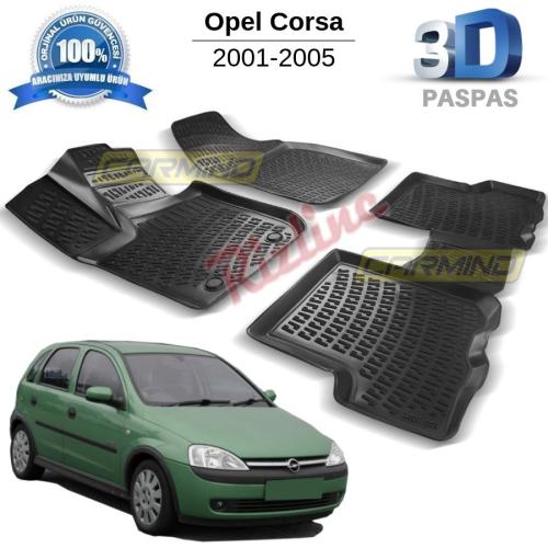 Opel Corsa C 3D Havuzlu Paspas 2001-2005