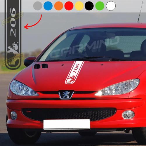 Peugeot 206 Kaput Şerit Sticker