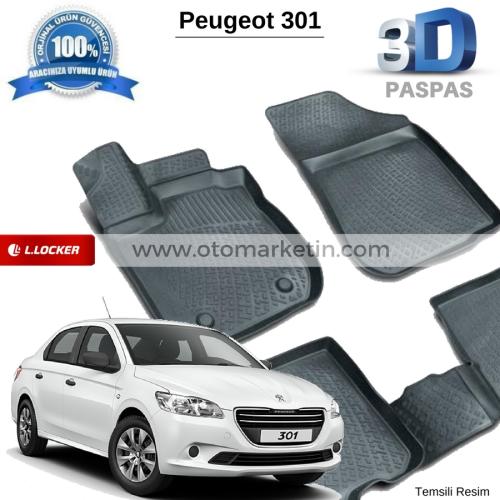 Peugeot 301 3D Havuzlu Paspas