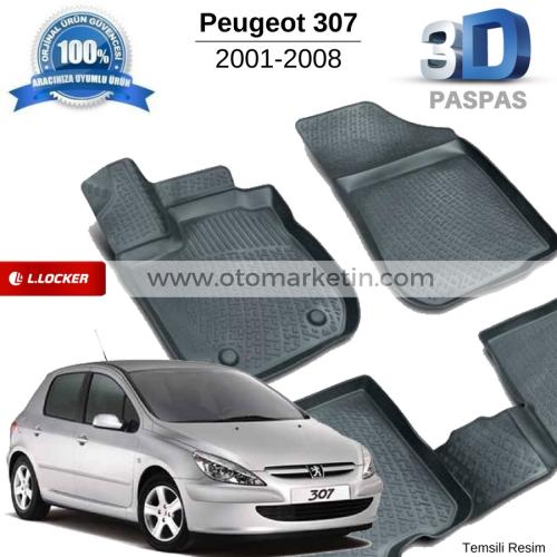 Peugeot 307 3D Havuzlu Paspas