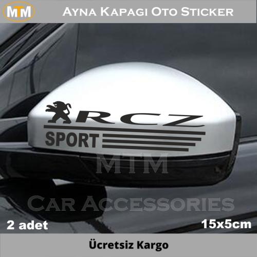 Peugeot Rcz Ayna Kapağı Oto Sticker (2 Adet)