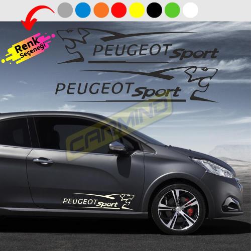 Peugeot Sport Aslan Yan Kapı Sticker (2 Adet)