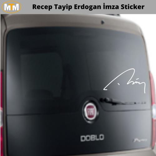 Recep Tayip Erdogan İmza Oto Sticker