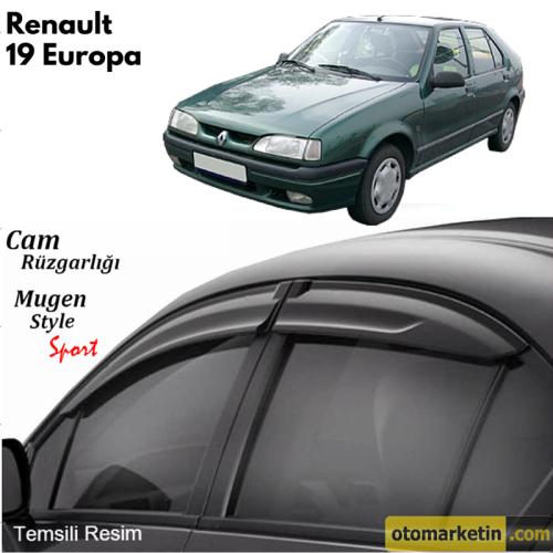 Renault 19 Europa Mugen Cam Rüzgarlığı