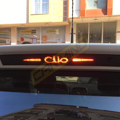 Renault Clio 4 HB Karbon Arka Fren Stop Lambası Sticker