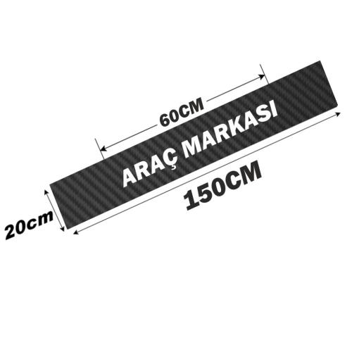 Renault Clio Karbon Ön Cam Oto Sticker