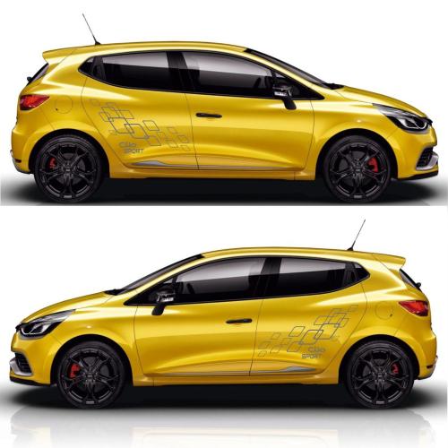 Renault Clio 4 Racing Yan Kapı Sticker Set