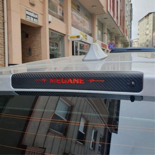 Renault Megane 3 HB Karbon Arka Fren Stop Lambası Sticker