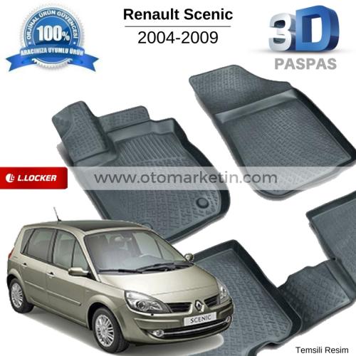 Renault Scenic 3D Havuzlu Paspas 2004-2009