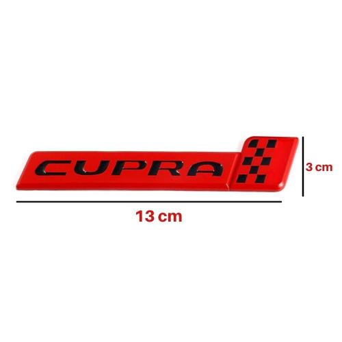 Seat Cupra Metal Bagaj Çamurluk Arma Kırmızı