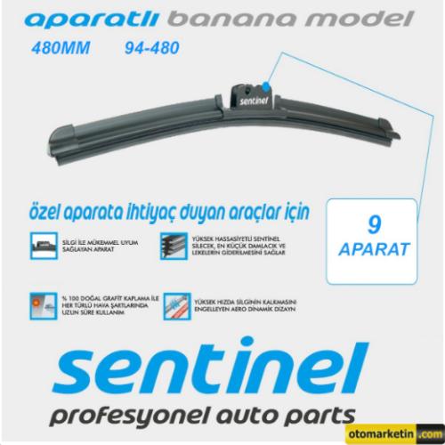 Sentinel 48 cm Aparatlı Muz Silecek