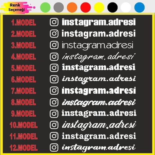 Size Özel İnstagram Yazı Oto Sticker