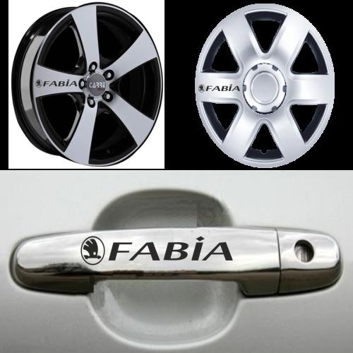 Skoda Fabia Kapı Kolu Jant Sticker (10 Adet)