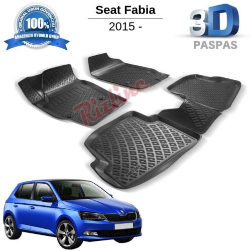 Skoda Fabia 3D Havuzlu Paspas 2015-