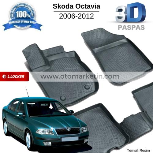 Skoda Octavia 3D Havuzlu Paspas 2004-2013