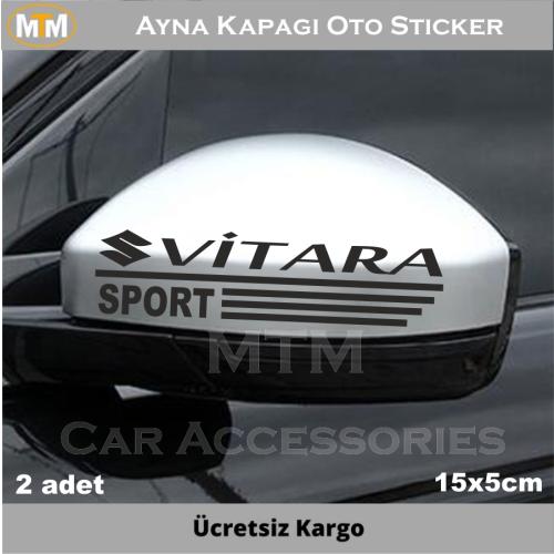 Suzuki Vitara Ayna Kapağı Oto Sticker (2 Adet)