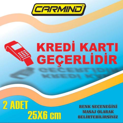 Ticari Taksi Kredi Kartı Geçerlidir Sticker (2 Adet)