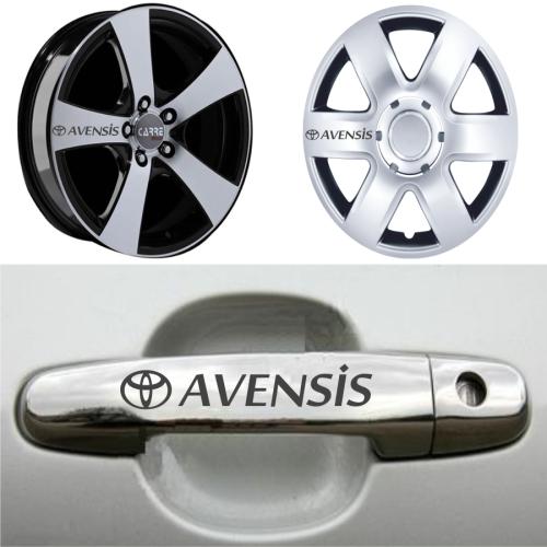 Toyota Avensis Kapı Kolu Jant Sticker (10 Adet)