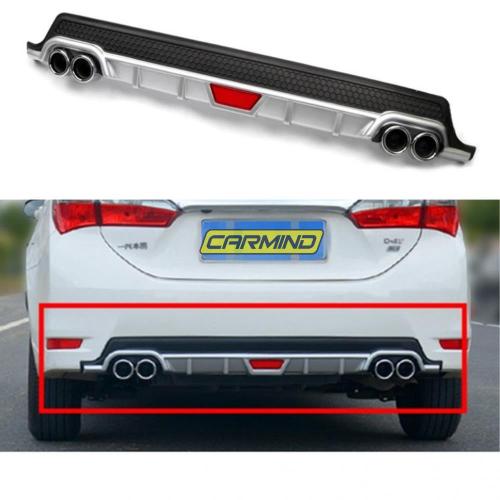 Toyota Corolla Egzoz Görünümlü Gri Difüzör 2013-2018