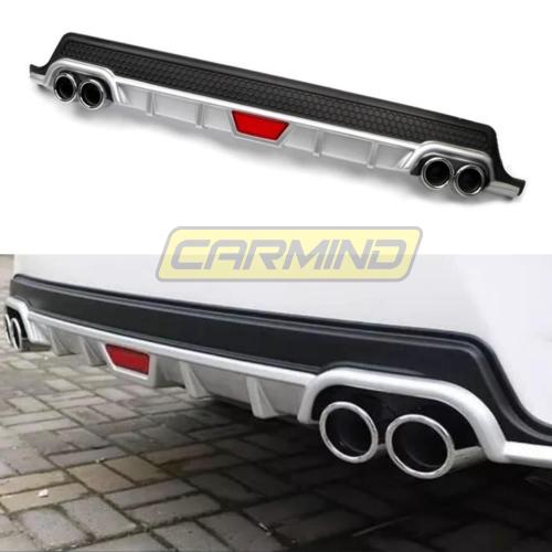 Toyota Corolla Egzoz Görünümlü Gri Difüzör 2013-2018