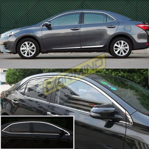 Toyota Corolla Krom Cam Çerçevesi Set 2013-2018 (14 Parça)