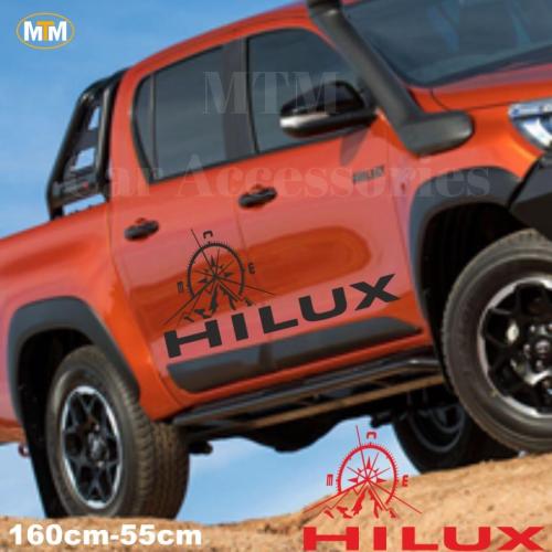 Toyota Hilux Pusula Off Road Oto Sticker 1 Adet