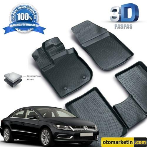 Volkswagen Passat CC 3D Havuzlu Paspas 2008-2011