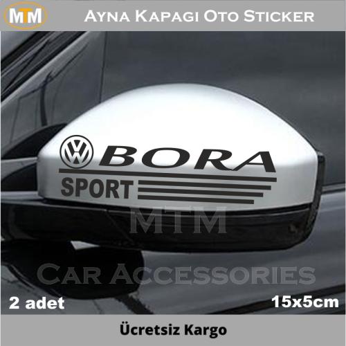 Volkswagen Bora Ayna Kapağı Oto Sticker (2 Adet)