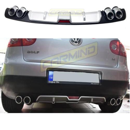 Ford Focus 3 Sedan Çift Egzoz Görünümlü Difüzör Gri