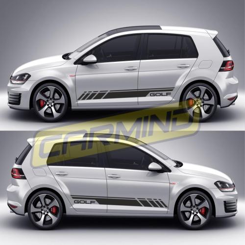 Volkswagen Golf 7 Yan Şerit Sticker 2013-2017