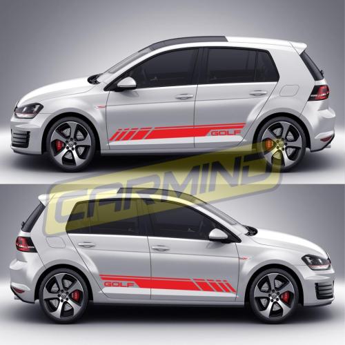 Volkswagen Golf 7 Yan Şerit Sticker 2013-2017