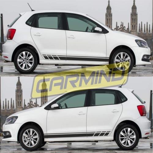 Volkswagen Polo 6R Yan Şerit Sticker 2009-2017