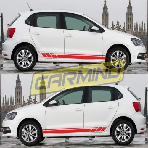 Volkswagen Polo 6R Yan Şerit Sticker 2009-2017