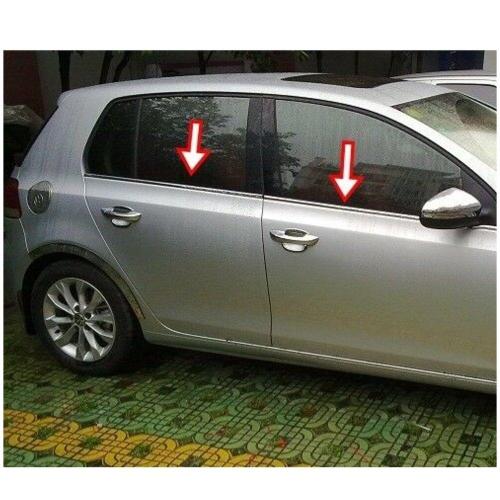 Volkswagen Golf 6 Krom Cam Çıtası 2009-2013 (6 Parça)