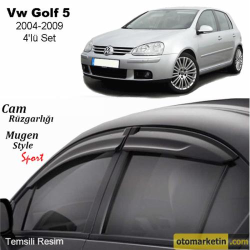Volkswagen Golf 5 Mugen Cam Rüzgarlığı 04/09