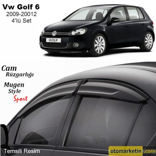 Volkswagen Golf 6 Mugen Cam Rüzgarlığı 09/12