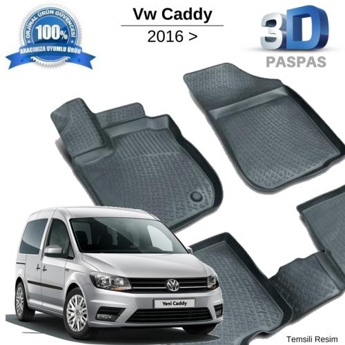 Vw Caddy 3D Havuzlu Paspas 2016-2020
