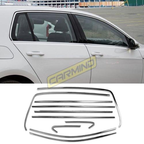 Vw Golf 7 - 7.5 Krom Cam Çerçevesi Set 2013-2020 (10 Parça)