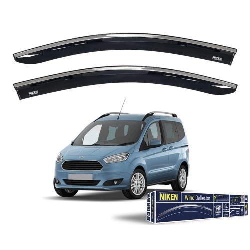 Ford Courier Uyumlu Krom Çıtalı Cam Rüzgarlığı 2 li 2014-2022