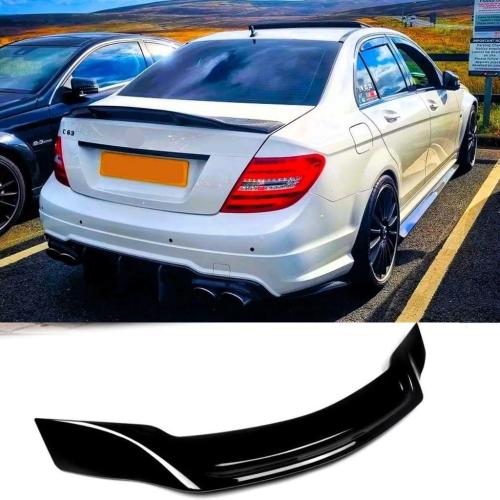 Mercedes C Serisi W204 PSM Bagaj Üstü Piano Black Spoiler
