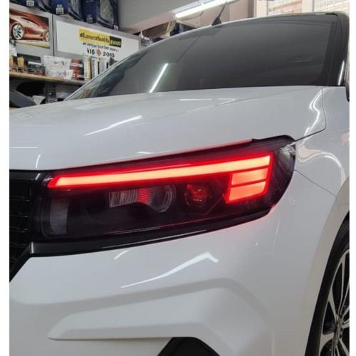 Opel Combo Gündüz Farı Sticker Seti Kırmızı 2024-