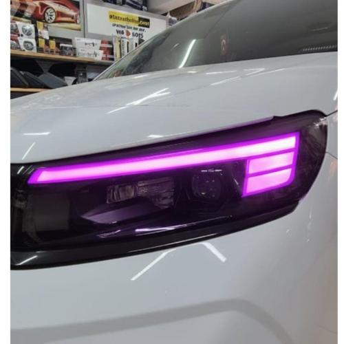 Opel Combo Gündüz Farı Sticker Seti Mor 2024-