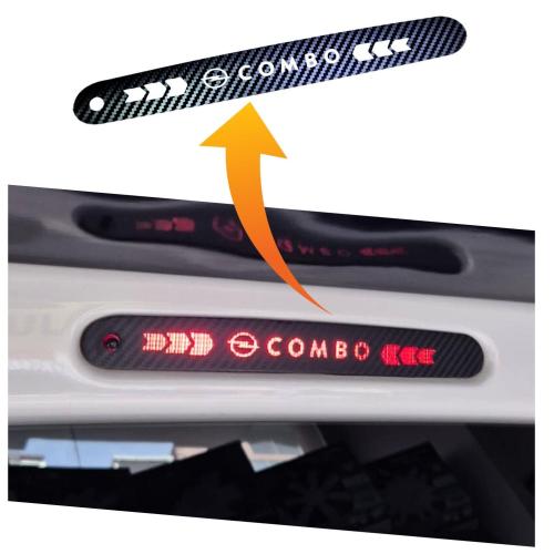 Opel Combo Karbon Arka Fren Stop Lambası Sticker 2019-2025