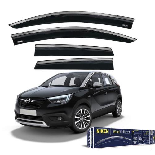 Opel Crossland X Krom Çıtalı Cam Rüzgarlığı 2018-
