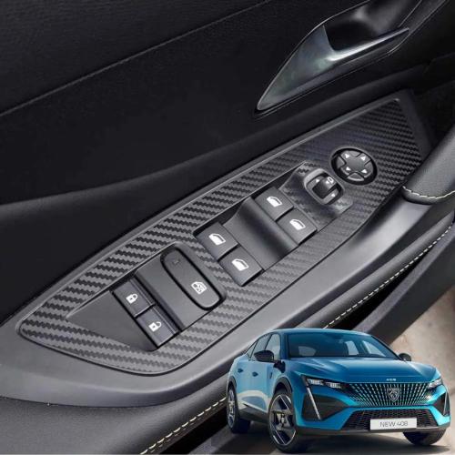Peugeot 408 İç Trim Karbon Folyo Kaplama Set 2023-