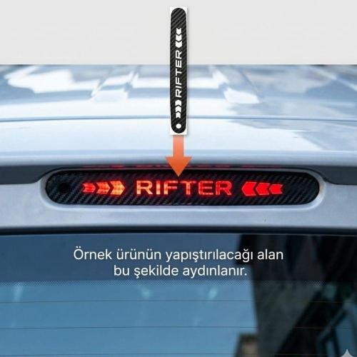 Peugeot Rifter Karbon Arka Fren Stop Lambası Sticker