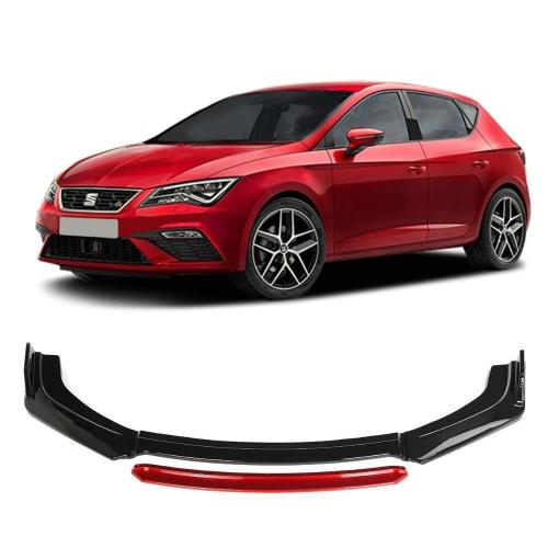 Seat Leon Ön Tampon Altı Lip 4 Parça 2013-2019 (Kırmızı)